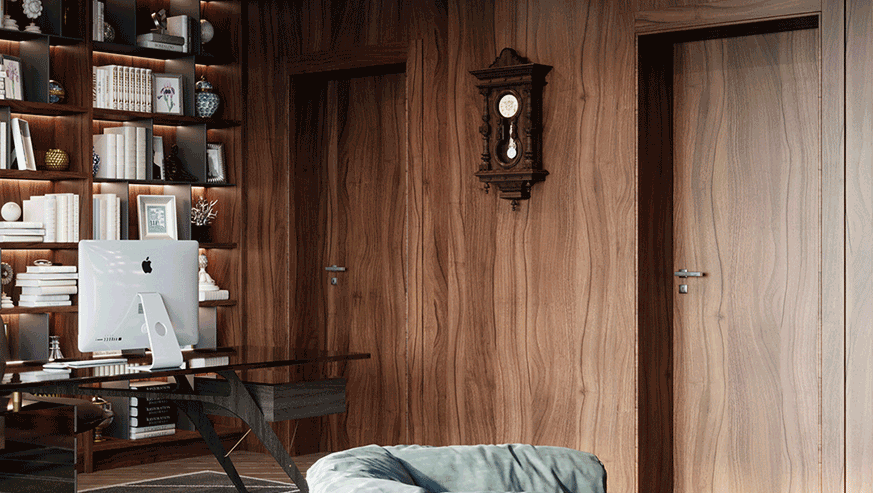 На-фото-двери-в-орехе.png Двери в шпоне орех натуральный