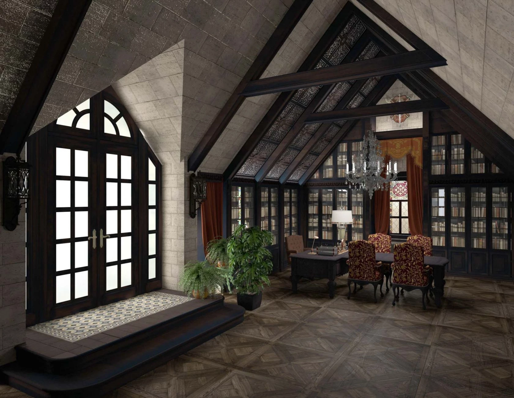 Межкомнатные двери в готическом стиле