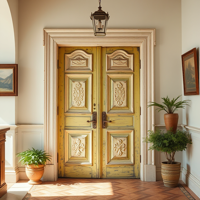 Античные двери