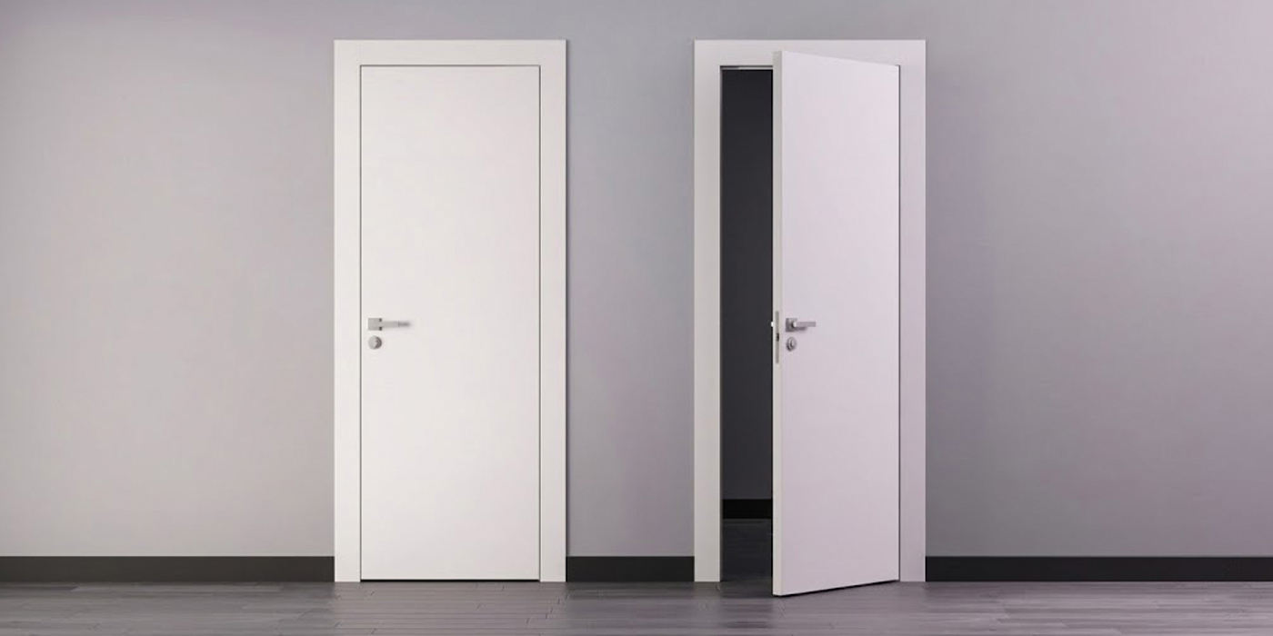 Распашная дверь в коробе KOMPLANAR