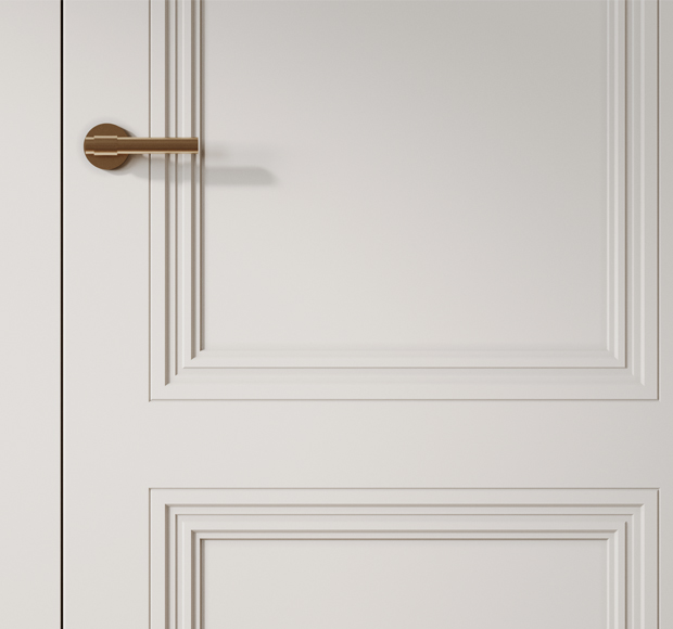 Багет в плоскости с дверью